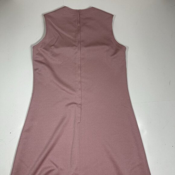 Vtg 60’s 2pc Edith Flagg California Pink A-line Midi Dress & Jacket Belted Sz L - Picture 12 of 13